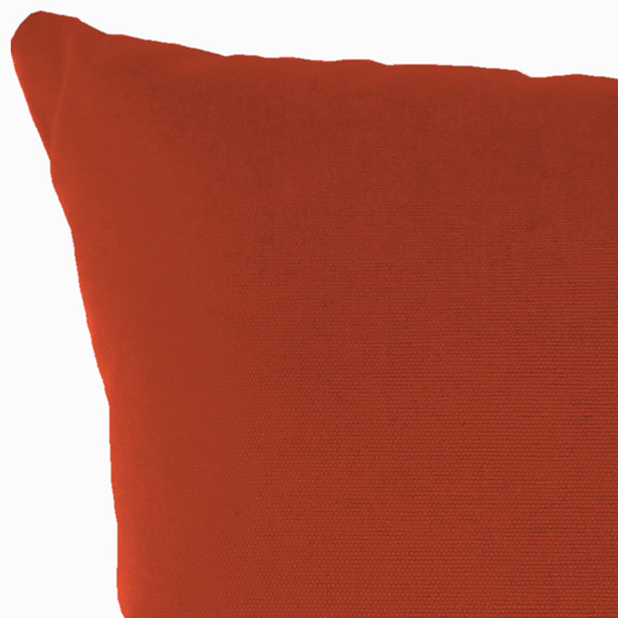 Jordan Manufacturing Sunbrella 18" x 18" Canvas Terracotta Red Solid Square Outdoor Throw Pillow (2 Pack)