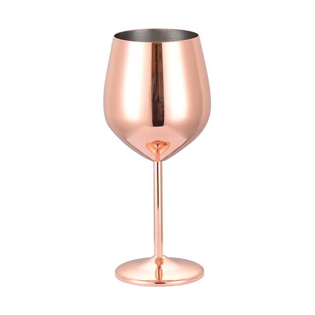 (Oro rosa) copa de vino tinto de acero inoxidable copa de vino copa de champán