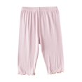 thumbnail image 2 of ITSAME Leggings Shorts for Girls, Cotton Elastic Waist Ruffle Hem Soft Thin Breathable Leggings Purple 3-4T, 2 of 5