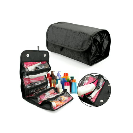 4 Zippered Compartment Makeup Toiletry Cosmetics Medicine Shaving Accessory Kit Travle Bag (Best Makeup Bag With Compartments)