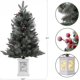 thumbnail image 2 of 3-foot frosty pre-lit mini artificial christmas tree con 78 dual-color leds y elk base, 2 of 7