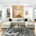 thumbnail image 1 of Modway Commix 6-Piece Down Filled Overstuffed Sectional Sofa in Light Beige, 1 of 10