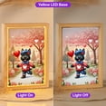 thumbnail image 2 of Happy Valentine’s Day Adorable Scottish Terrier Puppy Holding Heart Balloon Acrylic Plaque with Wood Photo Frame Box Scottie Dog Lover Gifts Light Box - 00030, 2 of 5