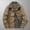 Khaki, variant on Fesfesfes Fleece Coat for Men Casual Fashion Solid Turn-down Collar Zipper Padded Thermal Jacket Coat On Sale