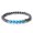 Hematite, variant on Obsidian Tyger Eye Turquoise Beaded Stretch Bracelet Black Blue Healing T80