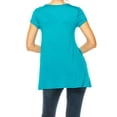 thumbnail image 4 of Women's Casual Short Sleeve Tunic Top With Pockets, 4 of 7