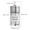 thumbnail image 2 of Unique Bargains Micro Speed Reduction Gear Box Motor DC12V 620RPM Geared Motor for 370 Motor, 2 of 4