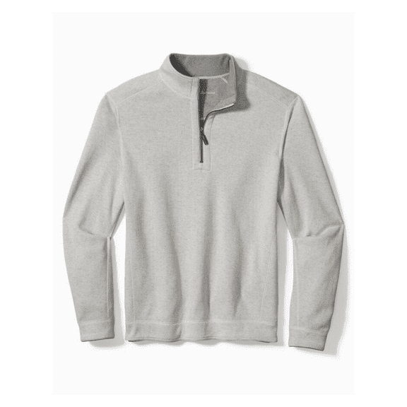 Tommy Bahama Flipshore Half Zip Pullover , Cotton, Lychee Hthr, 3XLB