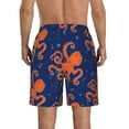 thumbnail image 3 of Bixox Men's Octopus printing Casual Classic Fit Short Summer Beach Shorts, 3 of 6