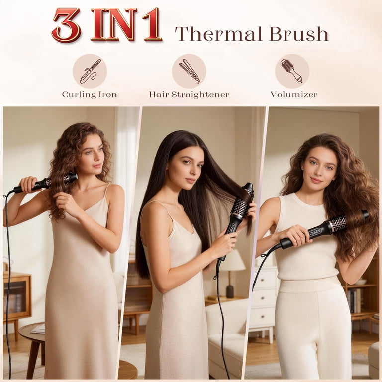 SKIMI Thermal Brush, 1.5 Inch Heated Round Brush photo 6