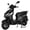 Black, variant on X-Pro Solara 150cc Gas Moped, Fully Automatic Moped with Electric & Kick Start, 10" Aluminum Wheels, Front Disc Brake, LED Headlight, Underseat Storage