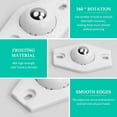 thumbnail image 3 of Ruedas giratorias mini Smooth Mobility de 360°, adhesivas, silenciosas y duraderas, para muebles, botes de basura y almacenamiento, paquete de 16, 3 of 5