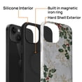 thumbnail image 3 of FKBRCL4U for iPhone 14 Plus Compatible with Magsafe Case White Marble Green Holly Leaves Golden Christmas Pattern for Girl Boy Full Body Magnetic Design Soft Silicone Protection, 3 of 7