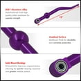 thumbnail image 2 of For 1988-2000 Honda Civic / 1988-1991 Honda CRX / 1993-1997 Honda Del Sol / 1990-2001 Acura Integra Manual Transmission Billet Aluminum Dual Bend Short Throw Shifter Stick (Purple) - M/T DC2 EG EK, 2 of 4