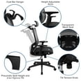 thumbnail image 3 of Flash Furniture Ergonomic Mesh Office Chair with Synchro-Tilt and Headrest, Gray/Black, 3 of 13