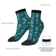 thumbnail image 6 of Fuzoiu Tropical Pineapple Print Adult Socks, Crew Moisture-wicking Socks, Unisex Cushion Crew Socks,Casual Sports Ankle Socks, 6 of 7