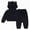 Black, variant on NIEWTR 5-6 Years Toddler Girl Clothes Ruffle Long Sleeve Baby Girl Clothes 2pcs Outfits Fall Winter Clothes A64-Black