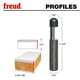 thumbnail image 2 of Broca fresadora Freud 64-100 de carburo sólido con vástago de 1/4 pulgadas de diámetro, 2 of 5