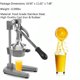 thumbnail image 4 of Exprimidor de cítricos profesional, exprimidor de limón, exprimidor manual comercial de frutas para jugo de limón, granada y naranja, exprimidor de naranja de mano resistente y soporte para, 4 of 5