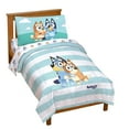thumbnail image 1 of Juego de cama Jay Franco Bluey & Bingo de 4 piezas para niños pequeños, 1 of 7