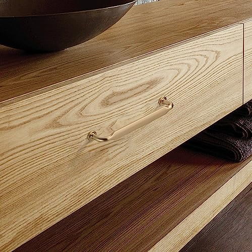 30 Pack 5 Inch(128mm) Brushed Brass Kitchen Cabinet Handles, Cabinet Pulls Kitchen Cabinet Hardware for Cupboard Drawer Pulls