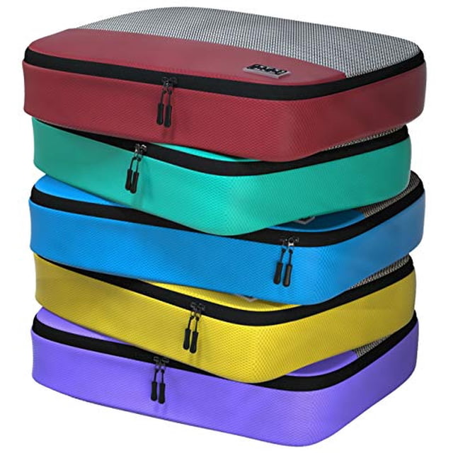 Large Packing Cubes for Travel - 5pc Large Size Travel Packing Cubes for Suitcases - Lightweight Luggage Organizer Bags