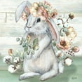 thumbnail image 2 of Tre Sorelle Studios 20x20 Black Ornate Wood Framed with Double Matting Museum Art Print Titled - Farmhouse  Bunny II, 2 of 4