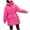 Hot Pink, variant on MuZeFu Winter Coat Ladies Thicken Warm Down Cotton Jackets Women Warm Pocket Coat Long Jacket Winter Sleeve Down Parkas