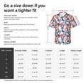 thumbnail image 5 of Pofeuu Red Lobster Print Hawaiian Shirt for Men Sleeves Casual Button Down Summer Beach Dress Shirts T-Shirts,XX-Large, 5 of 7