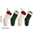thumbnail image 3 of Dalxymotic Christmas Stocking, Cable Knit Xmas Stocking With Thick Cuff, Classic Large Hanging Christmas Sock, Christmas Decorations Indoor Outdoor for Tree, Fireplace, Mantel, Wall, 3 of 6