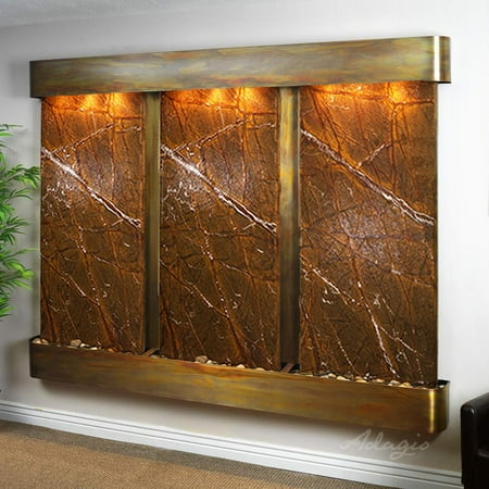 Deep Creek Falls Fountain - Rustic Copper - Rounded Edges - Choose Options