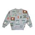 thumbnail image 2 of Girls Youth Gameday Couture  Heather Gray Miami Hurricanes Always On Repeat Pullover Sweatshirt, 2 of 3