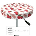 thumbnail image 2 of Uemuo Strawberry Pattern Round Bar Stool Seat Covers Washable Stool Cushion Slipcover Elastic Bar Chair Covers-14 inch, 2 of 7