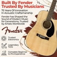 thumbnail image 4 of Fender CD-60SCE Solid Top Dreadnought Acoustic-Electric Guitar - Natural w/ Hard Case, 4 of 9