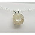 thumbnail image 2 of Natural Round Quartz Sterling Silver Necklace, 2 of 5