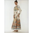thumbnail image 5 of Printed A-Form Maxi Dress with Belt, 5 of 7