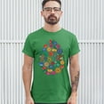 thumbnail image 3 of Tee Hunt Floral Easter Egg T-Shirt Happy Easter Men's Tee, Green, XX-Large, 3 of 5
