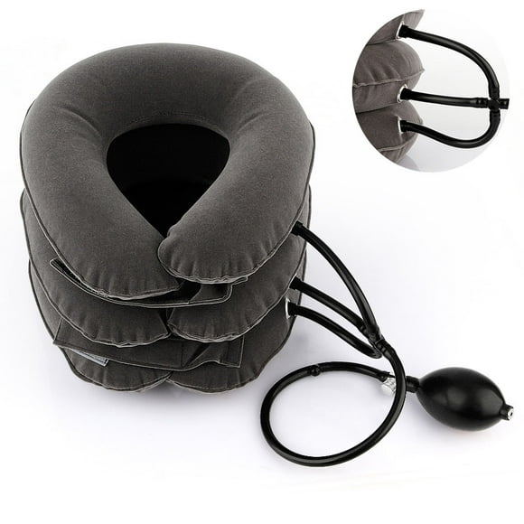 Cervical Neck Traction Device, Inflatable & Adjustable Neck Stretcher Neck Support Brace, Instant Neck Pain Relief, Neck Support for Spine Alignment and Neck Pain Relief