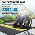 thumbnail image 2 of VEVOR 5Channel Cable Protector Ramp 22000lbs Load ADA Compliant Wire Cable Cover, 2 of 11