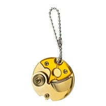 FACEGA Field Coin Knife Portable Keyring Knife Mini Outdoor Folding Knife Stainless Steel Fruit Knife Gold