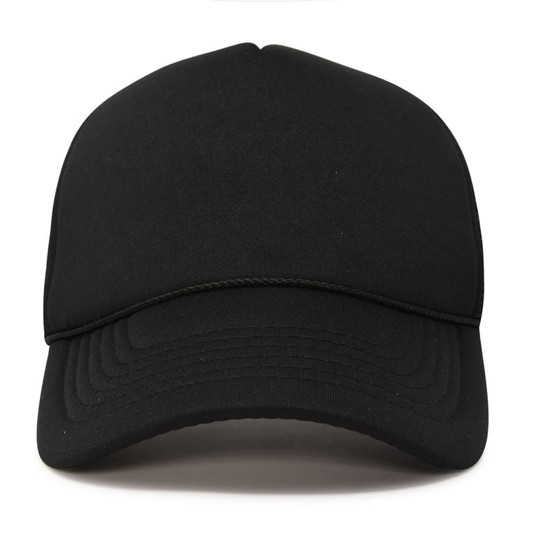 DALIX Trucker Cap Mesh Hat with Solid Color photo 1