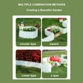 thumbnail image 4 of Nkmbld 10PC Plastic Garden Fence Border, Lightweight Decorative Landscape Edging Panels, Plastic Vegetable Garden Courtyard Flower Bed Fence Board, 4 of 8