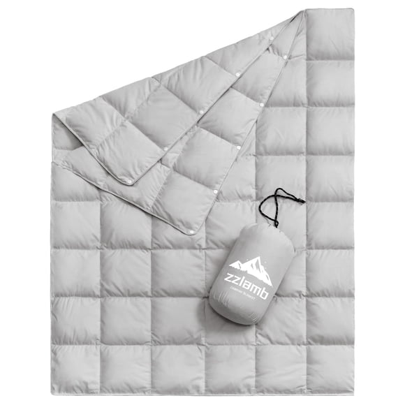 Manta zzlamb Down Camping 650, capacidad de llenado, 127 x 195 cm