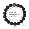 thumbnail image 2 of Pulsera de cuentas elásticas de cristal curativo con piedras preciosas semipreciosas naturales, unisex, 2 of 5