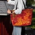 thumbnail image 7 of Gaeub Autumn Leaf Beach Travel Bag, Multi-Pocket Beach Bag, Summer Vacation Bag, Beach Essentials Tote, 7 of 7