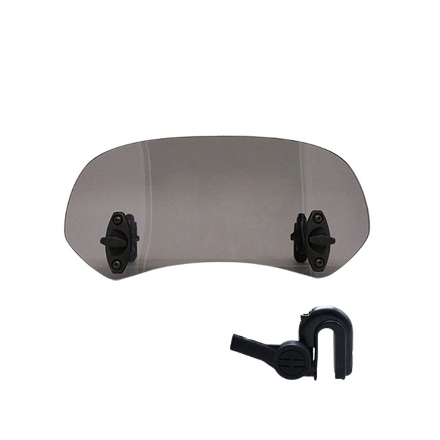 Piezas modificadas del parabrisas ajustable del parabrisas de la motocicleta (pequeño ahumado) Ehuebsd Accesorios para autos y motos