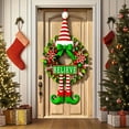 thumbnail image 4 of PALIFEUR Christmas Wreaths for Front Door, 35"x73" Christmas Wreath with Xmas Snowman, Red Poinsettias Christmas Wreath, Christmas Door Wreath for Indoor Outdoor Decoration, 4 of 6