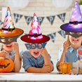 thumbnail image 2 of Sombrero De Bruja De Halloween De 5 Uds., Sombrero Brillante Con Luz Led, Accesorios Para Disfraces, Adorno Colgante De Árbol Al Aire Libre, Decoración De Fiesta En Casa Vogacara HA037000-00, 2 of 6
