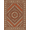Rust Terracotta Ivory, Pattern 1, variant on ODIKA Aztec Boho Vintage Distressed Horizontal Band Southwestern Tapetes Pet Friendly & Kids Safe Play for Playroom, Bedroom, Reading Nook
