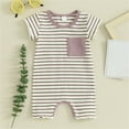 thumbnail image 2 of Coerni Toddler Boys Girls Short Sleeve Romper Summer Bodysuits 24 Month Boy Romper Pack, 2 of 7